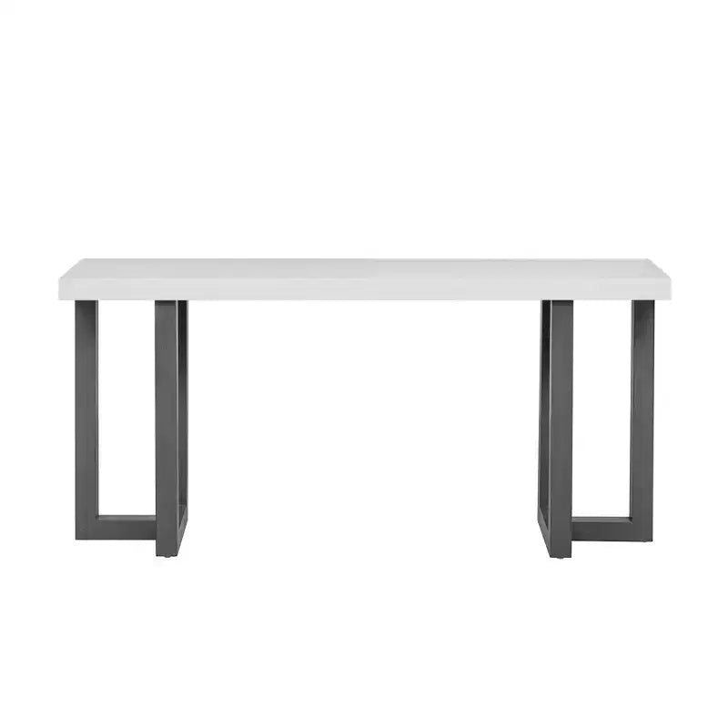 Table console de 63 po avec patchwork géométrique moderne et pieds en pin massif – Entrée, couloir et salon