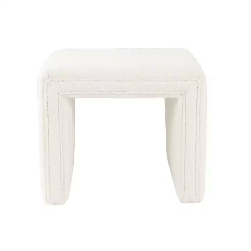 Petit pouf d'appoint moderne rectangulaire, rembourré pour chambre à coucher, salon