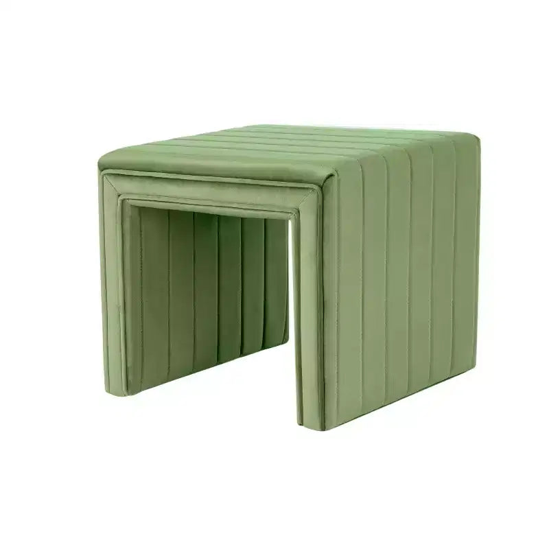 Petit pouf d'appoint moderne rectangulaire, rembourré pour chambre à coucher, salon