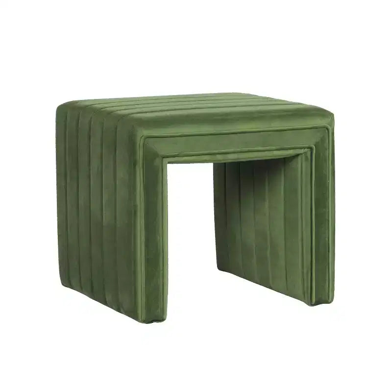 Petit pouf d'appoint moderne rectangulaire, rembourré pour chambre à coucher, salon