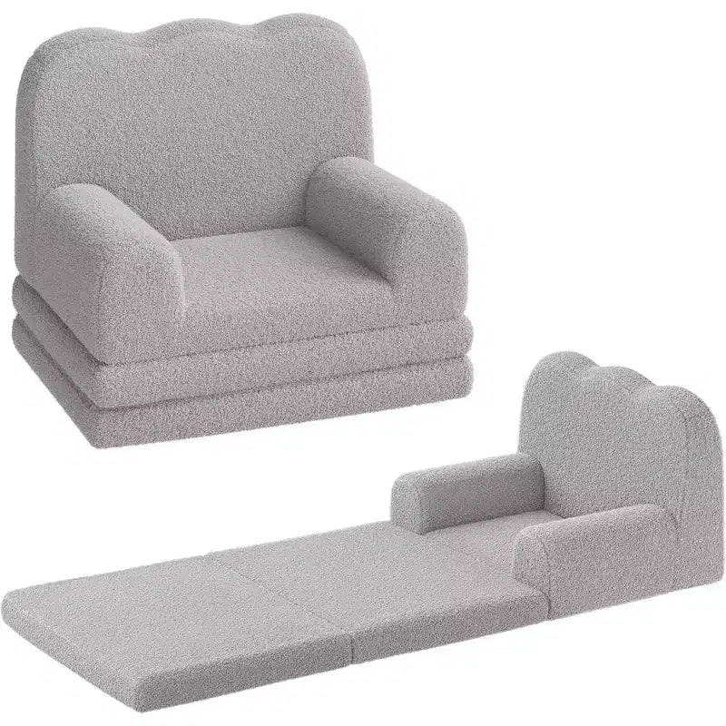 2-in-1 Kids Sofa Comfortable sofa Longue Chair Soft Foam sofa Gift for Children and Girls