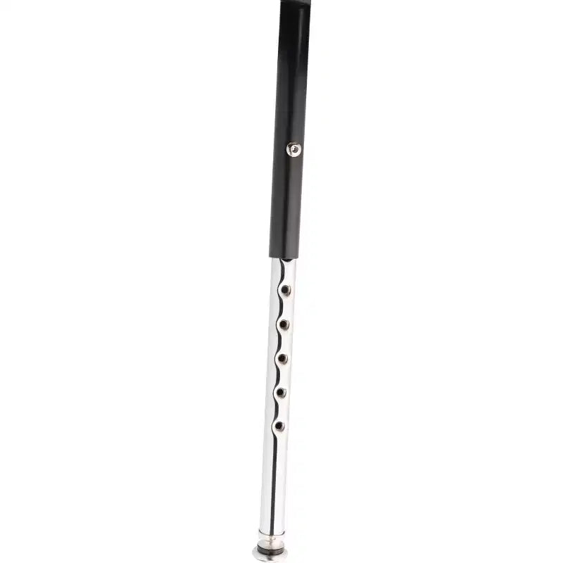 Tabouret de bar d'appoint en acier robuste, réglable en hauteur de 81 à 99 cm, avec dossier rembourré en vinyle noir