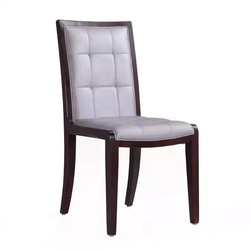 Faux Leather Dining Chair with Beechwood Legs