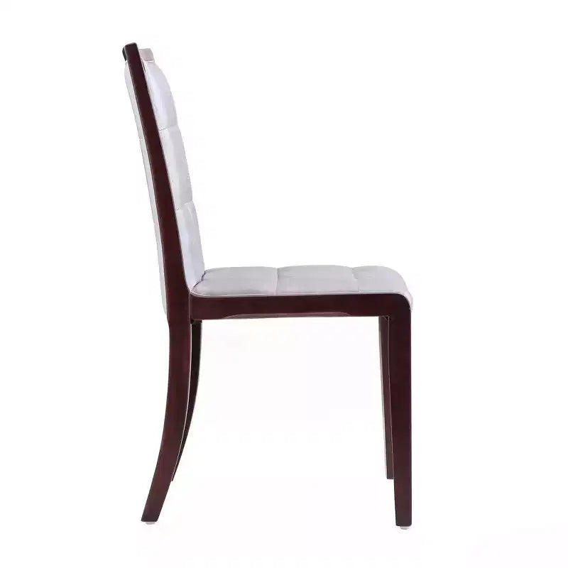 Faux Leather Dining Chair with Beechwood Legs