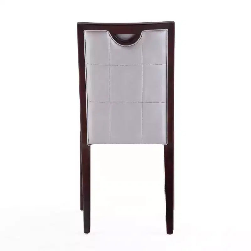 Faux Leather Dining Chair with Beechwood Legs