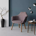 Cronkite Twill Accent Chair Gray - Manhattan Comfort