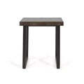 Jennings Live Edge End Table Cherry/Black - Steve Silver Co.: Solid Pine, Rustic Modern, Square Shape