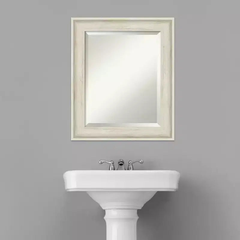 Miroir Mural de Salle de Bain Encadré Regal Crème de Bouleau