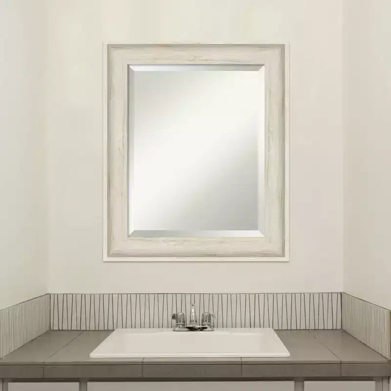 Miroir Mural de Salle de Bain Encadré Regal Crème de Bouleau