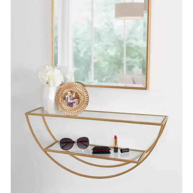 26 x 11 Half Circle Wall Shelf