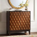 55 Downing Street Warner Commode d'appoint moderne en bois à 2 portes