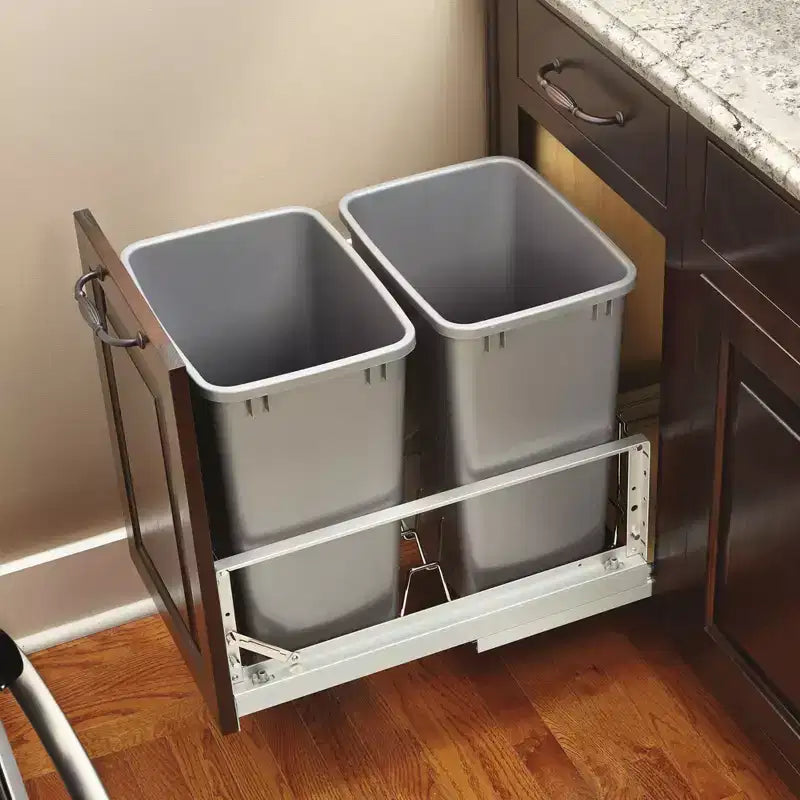 Cabinet Door Mount Hardware Extender Brackets for Waste Container Bins