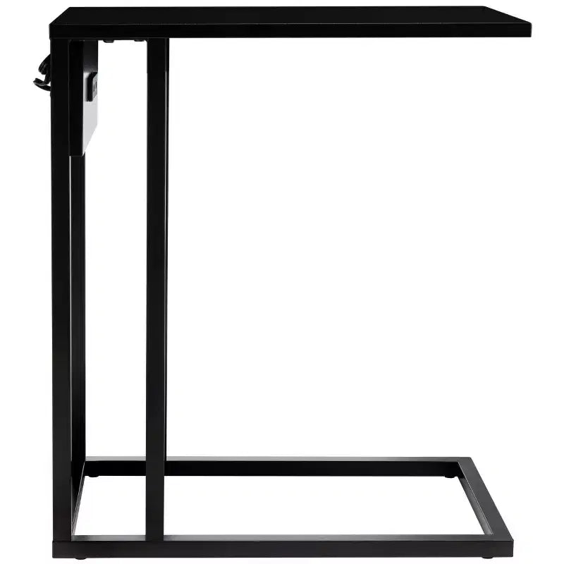 Table d'appoint Portland USB – Noir