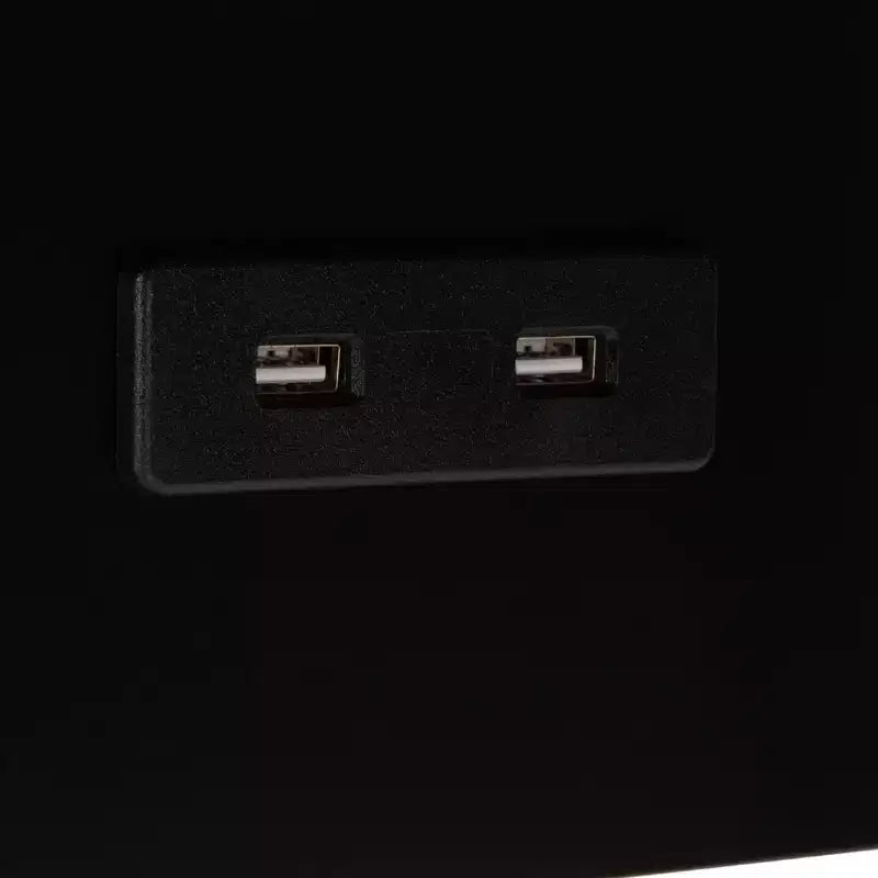 Table d'appoint Portland USB – Noir
