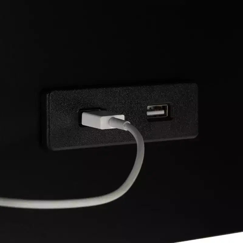 Table d'appoint Portland USB – Noir