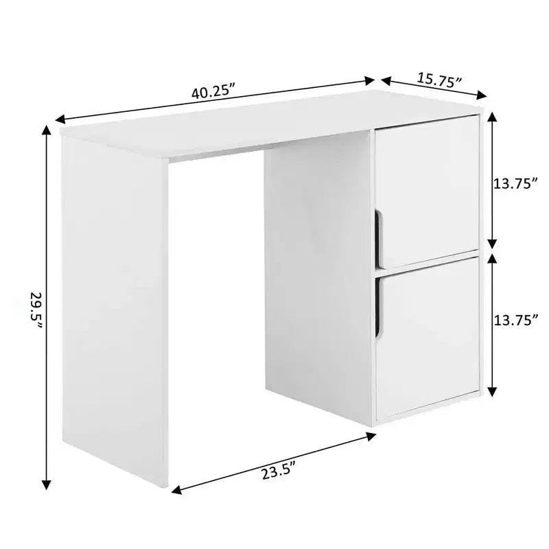 Bureau d'écolier avec armoires de rangement