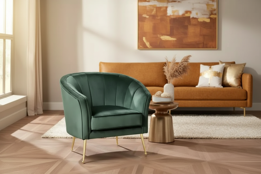 Emerald Velvet Chair – Homepage Banner